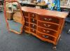 Wooden Dresser with Mirror