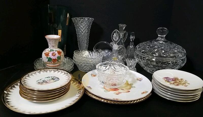 Waterford Dish With Lid, Lead Crystal, Cut Glass, Vases, and More
