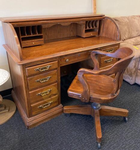 Jasper Rolltop Desk with Chair