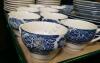 Porcelain Liberty Blue "Historic Colonial Scenes" 9.5" Across Plates, 5" Across Bowls, Cups, Saucers, and More - 2