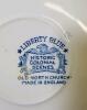 Porcelain Liberty Blue "Historic Colonial Scenes" 9.5" Across Plates, 5" Across Bowls, Cups, Saucers, and More - 6