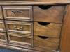 Carved Wood Dresser with Mirror - 11