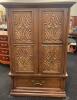 Decorative Wood Carved Armoire