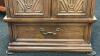 Decorative Wood Carved Armoire - 3