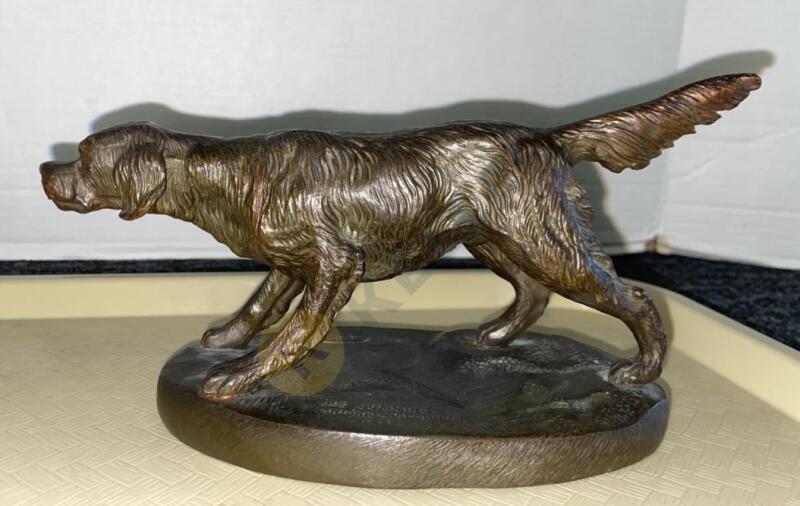 Bronze Joe Cumming Dog Statue By Antonio Picciola 1899