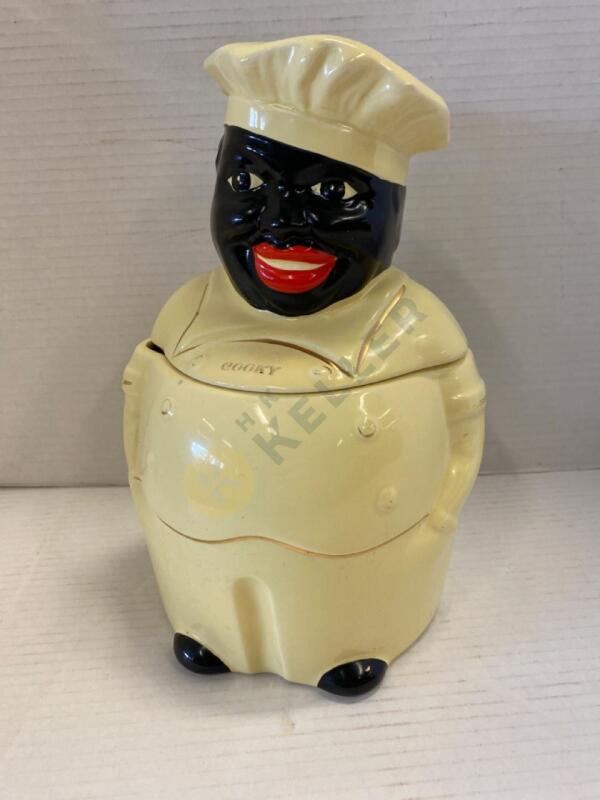 Black Americana Pearl China "Cooky" Cookie Jar