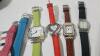 5 Ladies Watches, Extra Bands, and Coach Slim Clip Wallet - 8