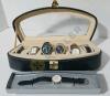 5 Men's Watches and Storage Case