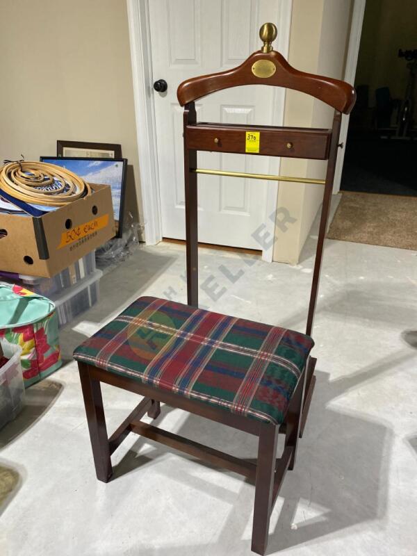 Men’s Clothing Valet and Stool