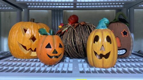 Jack-O-Lantern and Pumpkin Decor