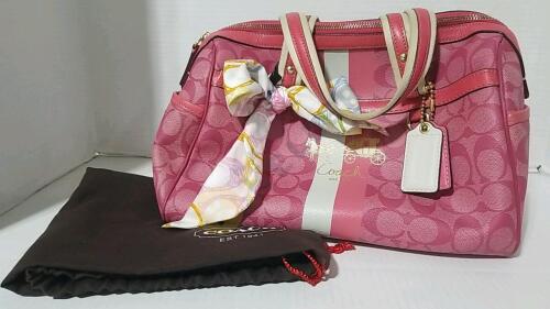 Coach Pink Leather Shoulder Bag