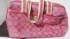 Coach Pink Leather Shoulder Bag - 5