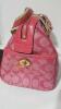 Coach Pink Leather Shoulder Bag - 7