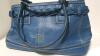 Coach Large Penelope Blue Pebbled Leather Bag - 6