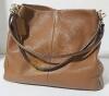 Coach Madison Phoebe Brown Pebble Leather 3 Compartment Shoulder Bag