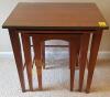 3 Piece Wooden Nesting Table Set