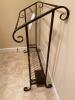 Metal Towel Rack and Wooden Metal Wall Hanging - 3