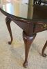 Cherry Accent Table With Glass Top - 2