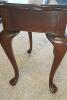 Cherry Accent Table With Glass Top - 8