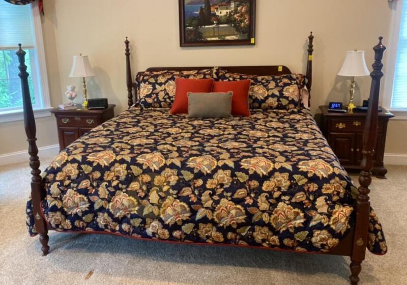 Cherry King Size 4 Poster Bed