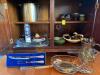 Waterford Crystal Knife and Contents of Cabinet