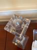 Pair of Tiffany & Co Square Crystal Candlestick Holders - 3