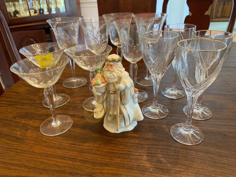 Lenox Ltd Edition Classic Father Christmas and Assorted Glassware