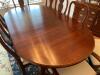 Cherry Oval Dining Table and 8 Chairs - 3