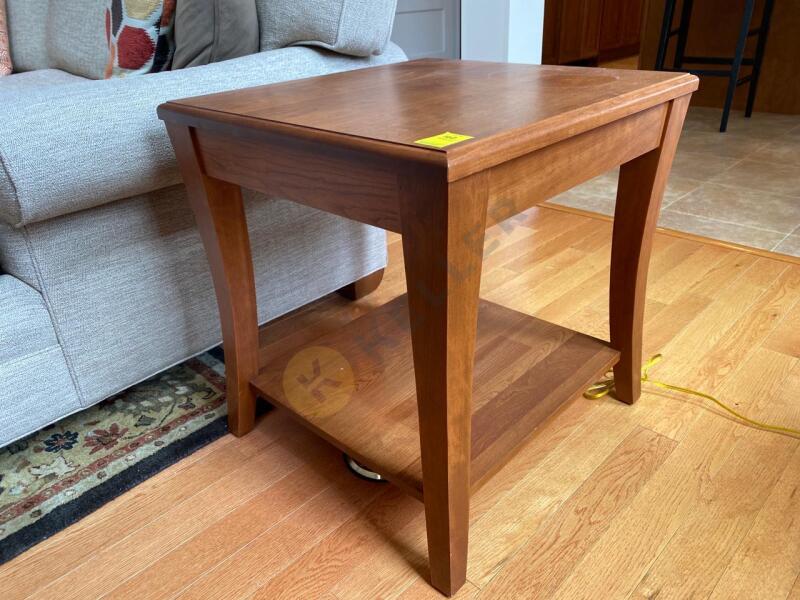 Wooden End Table by Gish