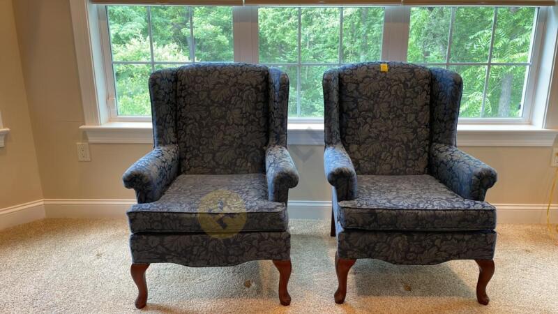 Custom Upholstered Queen Ann Chairs