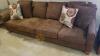 Broyhill Oversized Sofa with Two Ottomans - 6