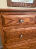 Daniel’s Amish Oak Dresser and Wall Mounted Mirror - 4