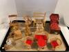 Wicker and Wood Doll Furniture and More - 4