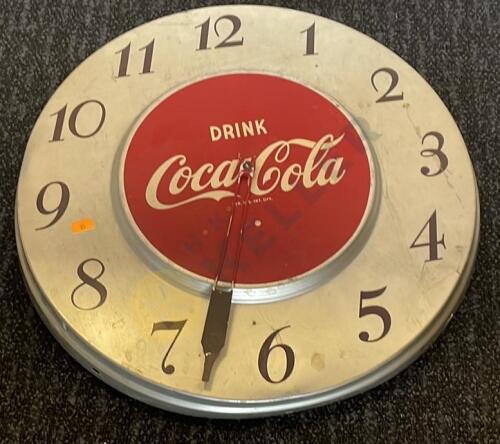 Tin Coca-Cola Wall Clock