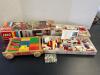 1970's Lego Building Toy Set, Wooden Blocks, and Marbles