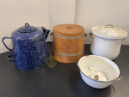 Vintage Coffee Pot, Ice Bucket, and More