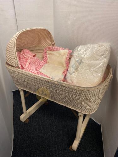 Folding Antique Bassinet