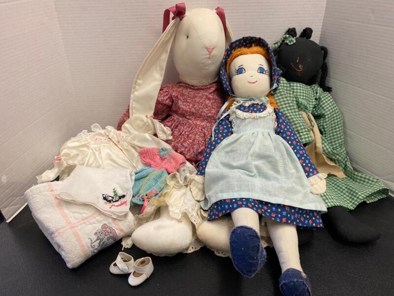 Stuffed Fabric Dolls, Doll Dress, and More