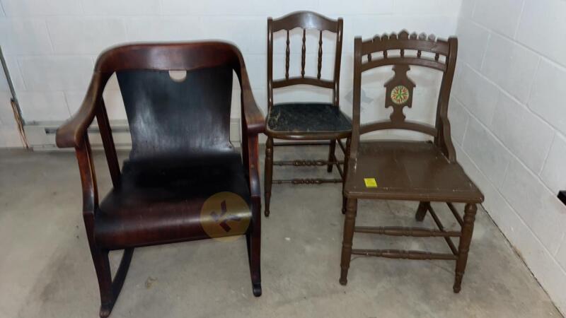 Antique Wooden Rocking Chair and More