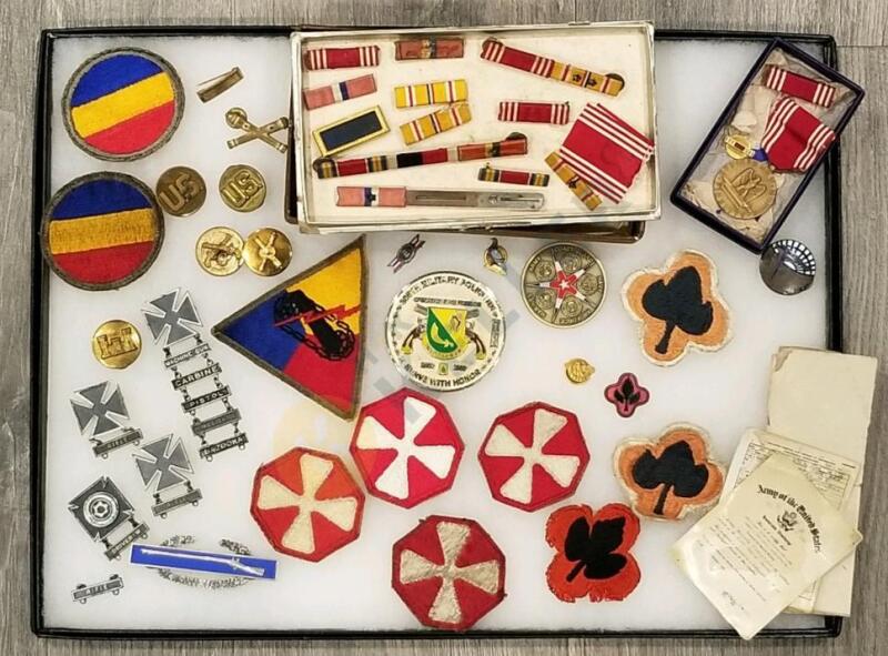 Military Pins and Medal, Military Patches and Papers