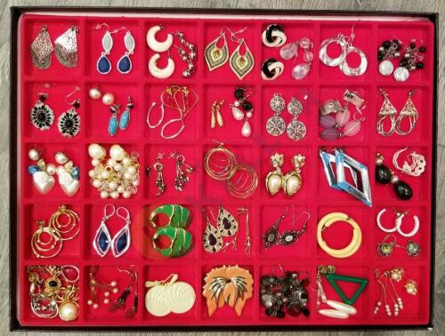 46 Pairs of Pierced Earrings