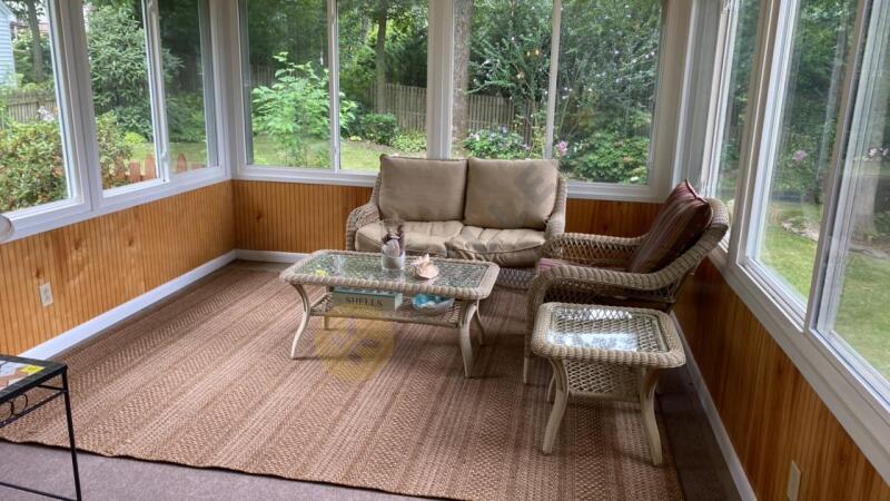 Wicker Conversation Set, Rug and More