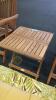 "Royal Teak Danish Tradition" 2 Folding Chairs, Folding Side Table, And Chair Pads - 9