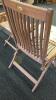 "Royal Teak Danish Tradition" 2 Folding Chairs, Folding Side Table, And Chair Pads - 19