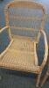 2 Faux Rattan Chairs with Pads - 4