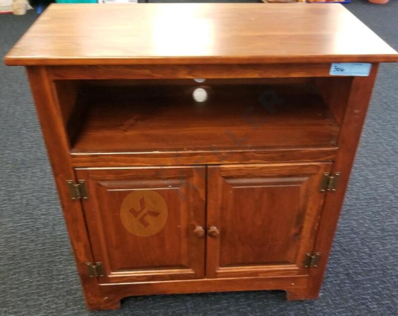 Wood Media Cabinet