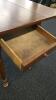 Antique Wooden Dropleaf Table With Drawer - 7