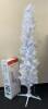 Prelit 7 Ft. Norway White Slim Artificial Tree