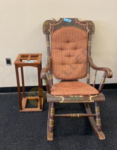 Rocking Chair and Umbrella Holder