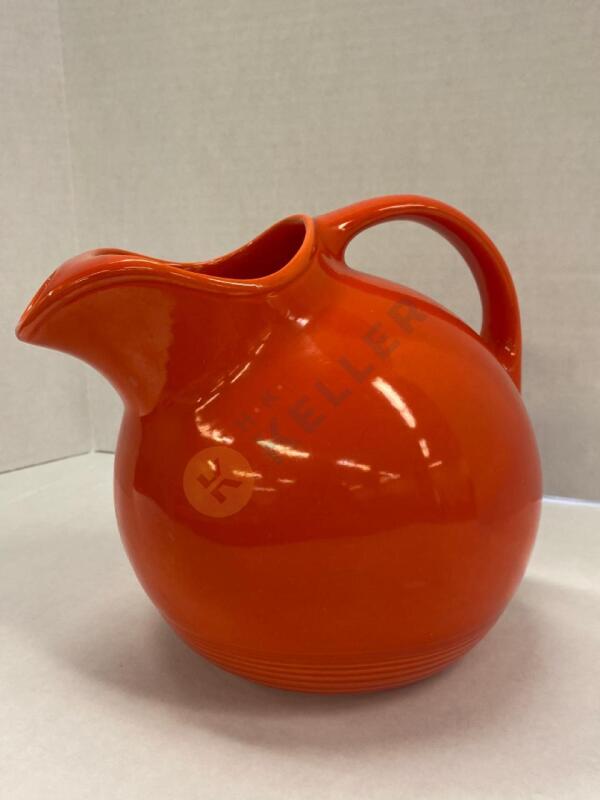 Vintage Orange Ball Pitcher